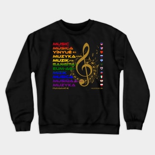 MUSIC: Say ¿Qué? Top Ten Spoken (New York) (Rainbow) Crewneck Sweatshirt